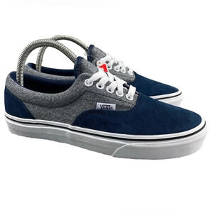 NEW Vans Shoes Era Suede‎ Suiting Dress Blues Womens 8.5 Sneakers Unisex Laces